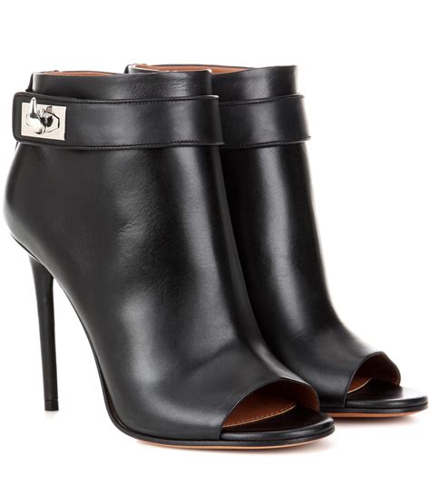 givenchy peep toe ankle boots|Givenchy shark ankle boots.